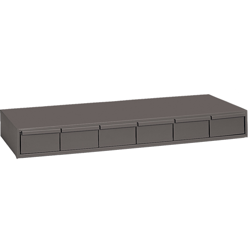 Casiers &agrave; tiroirs industriels, 6 tiroirs, 33-3/4" la x 11-5/8" p x 4" h, Gris Distribution Industrielle GC