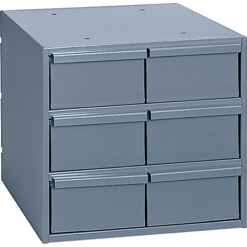 Industrial Drawer Cabinets, 6 Drawers, 11-3/4" W x 11-5/8" D x 10-7/8" H, Grey Distribution Industrielle GC