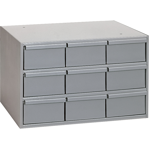 Casiers &agrave; tiroirs industriels, 9 tiroirs, 17-1/4" la x 11-5/8" p x 10-7/8" h, Gris Distribution Industrielle GC