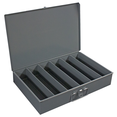 Boîtes en acier &agrave; compartiments &agrave; fond courb&eacute;, 18,34" la x 12,16" p x 3,16" h, 6 verticaux compartiments Distribution Industrielle GC