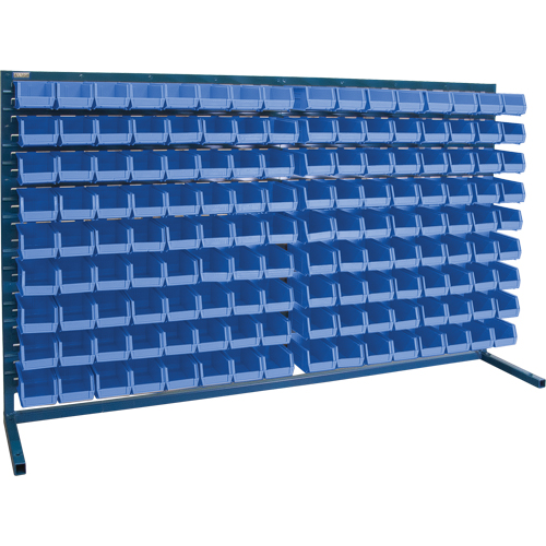 Rayonnage &agrave; persienne avec bacs, 144 bacs, 72" la x 15" p x 40" h Distribution Industrielle GC
