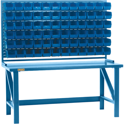 Rayonnage &agrave; persienne avec bacs, 36 bacs, 72" la x 15" p x 40" h Distribution Industrielle GC