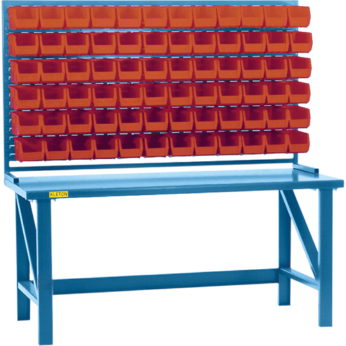 Rayonnage &agrave; persienne avec bacs, 36 bacs, 72" la x 15" p x 40" h Distribution Industrielle GC