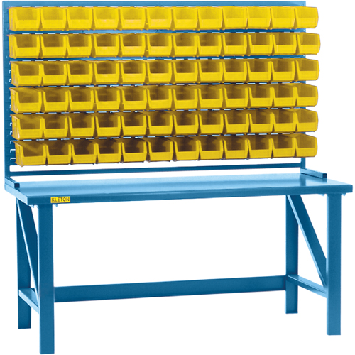 Rayonnage &agrave; persienne avec bacs, 36 bacs, 72" la x 15" p x 40" h Distribution Industrielle GC
