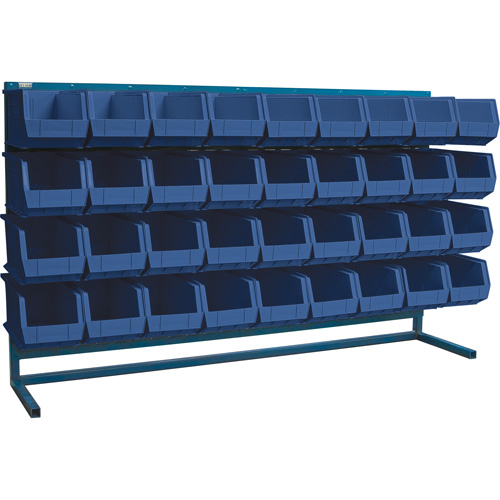 Rayonnage &agrave; persienne avec bacs, 36 bacs, 72" la x 15" p x 40" h Distribution Industrielle GC