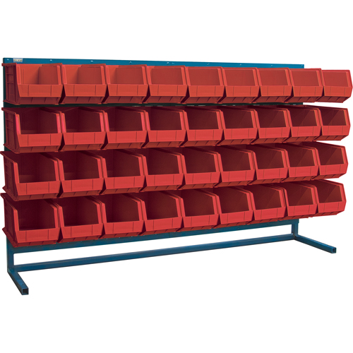 Rayonnage &agrave; persienne avec bacs, 36 bacs, 72" la x 15" p x 40" h Distribution Industrielle GC