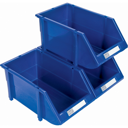 Bac empilable & &agrave; suspendre, 4-13/16" la, 3-3/16" h x 7-1/8" p, Bleu Distribution Industrielle GC