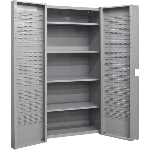 Deep Door Combination Cabinets, 38" W x 24" D x 72" H, Grey Distribution Industrielle GC