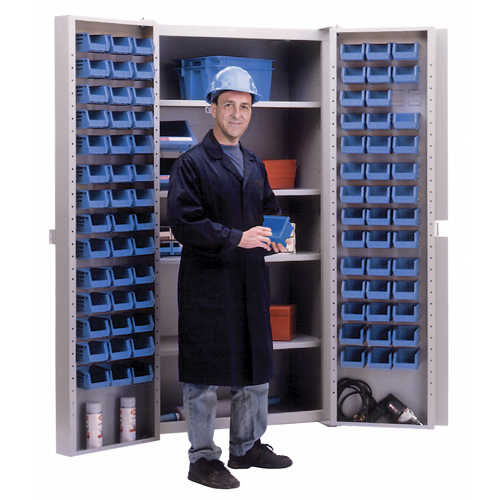 Deep-Door Combination Cabinet, 38" W x 24" D x 72" H, 4 Shelves Distribution Industrielle GC
