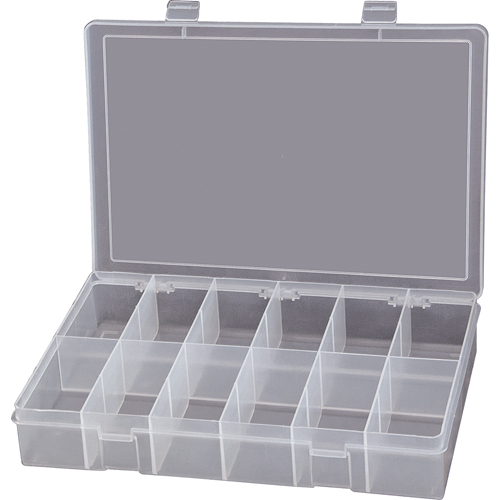 Boîtes &agrave; compartiments compactes en polypropyl&egrave;ne, 13-1/8" la x 9" p x 2-5/16" h, 12 compartiments Distribution Industrielle GC