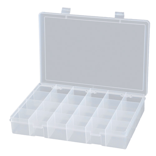 Boîtes &agrave; compartiments compactes en polypropyl&egrave;ne, 13-1/8" la x 9" p x 2-5/16" h, 24 compartiments Distribution Industrielle GC