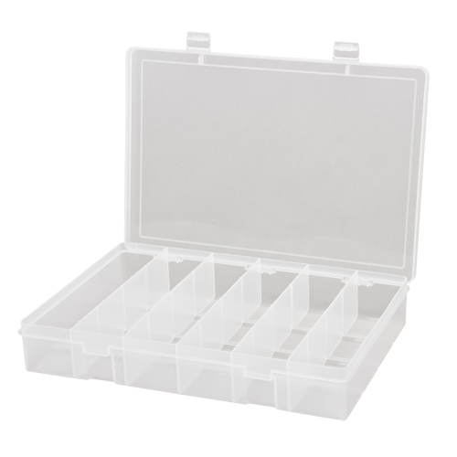 Boîtes &agrave; compartiments compactes en polypropyl&egrave;ne, 13-1/8" la x 9" p x 2-5/16" h, 6 compartiments Distribution Industrielle GC