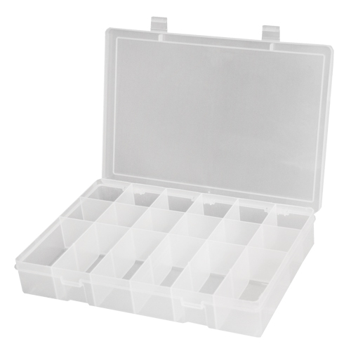 Boîtes &agrave; compartiments compactes en polypropyl&egrave;ne, 11" la x 6-3/4" p x 1-3/4" h, 18 compartiments Distribution Industrielle GC