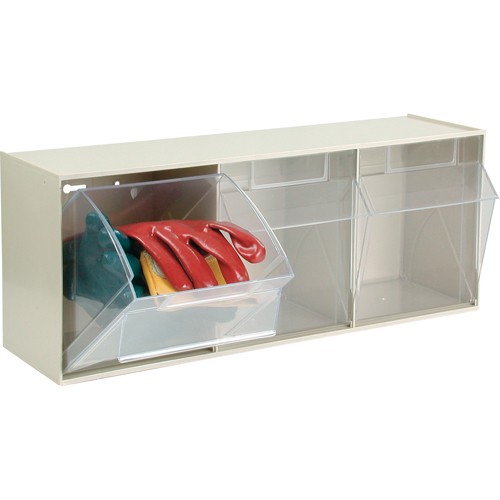 Tip-Out Bins Modular Storage System, 23-5/8" W x 7-3/4" D x 9 1/2" H, 3 Drawers Distribution Industrielle GC