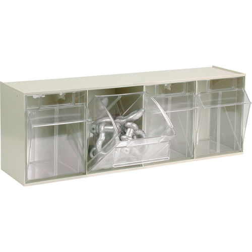 Tip-Out Bins Modular Storage System, 23-5/8" W x 6-5/8" D x 8-1/8" H, 4 Drawers Distribution Industrielle GC
