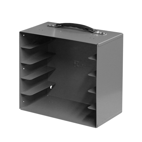 Casiers pour boîtes &agrave; compartiments, Acier, 5 compartiments, 11-1/4" la x 6-3/4" p, 10-3/4" h, Gris Distribution Industrielle GC