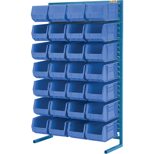 Single-Sided Stationary Bin Rack, 36" W x 12" D x 61" H, 28 Bins Distribution Industrielle GC