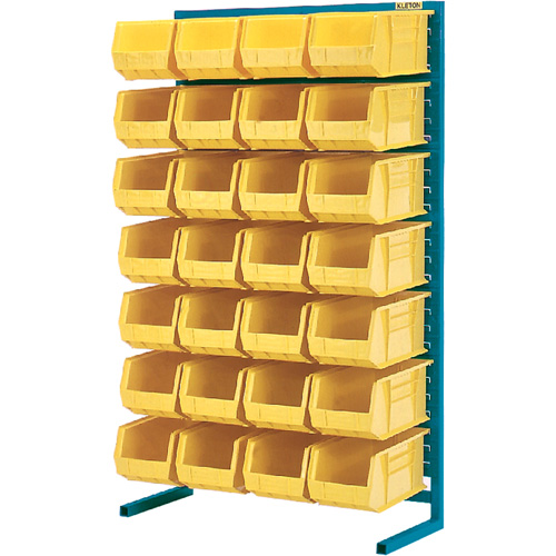 Support stationnaire pour bacs &agrave; un c&ocirc;t&eacute;, 36" la x 12" p x 61" h, 28 bacs Distribution Industrielle GC