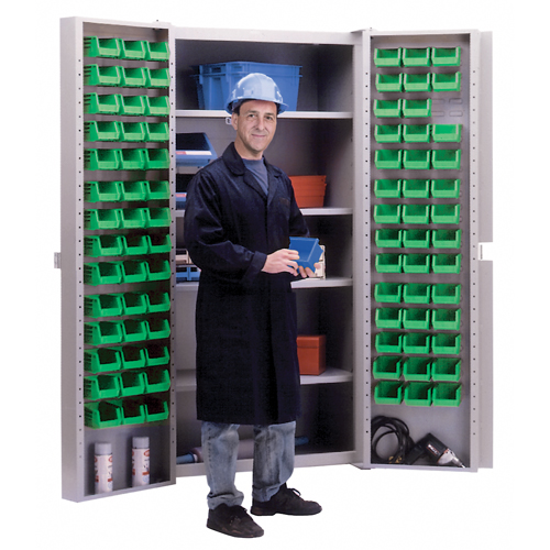 Deep-Door Combination Cabinet, 38" W x 24" D x 72" H, 4 Shelves Distribution Industrielle GC