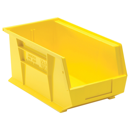 Bacs ultra empilable & suspendable, 8-1/4" la, 7" h x 14-3/4" p, Jaune Distribution Industrielle GC