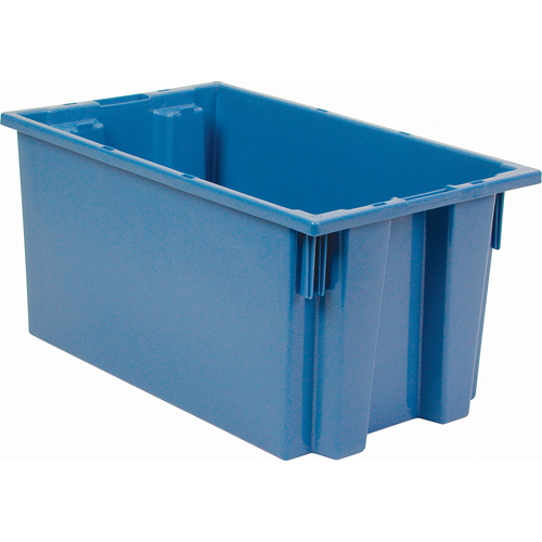 Contenants Stack & Nest, 9" x 18" x 11", Bleu Distribution Industrielle GC
