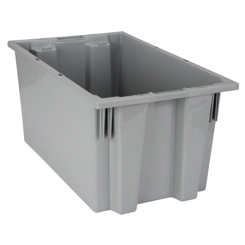 Contenants Stack & Nest, 9" x 18" x 11", Gris Distribution Industrielle GC