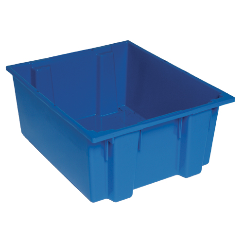 Stack & Nest Totes, 10" x 23.5" x 19.5", Blue Distribution Industrielle GC
