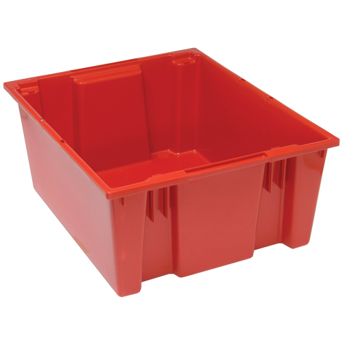 Contenants Stack & Nest, 10" x 23,5" x 19,5", Rouge Distribution Industrielle GC