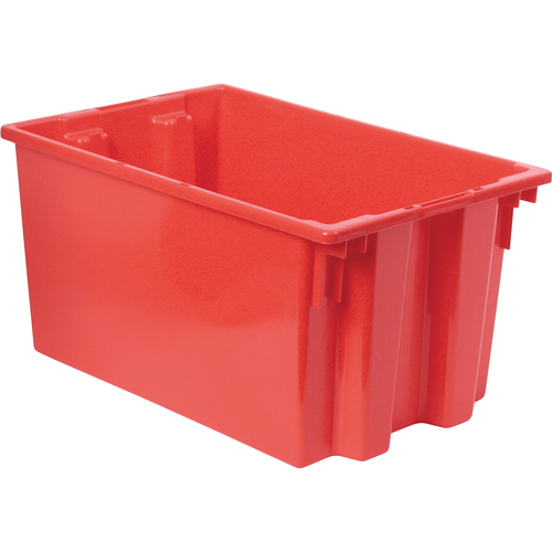 Stack & Nest Totes, 12" x 23.5" x 15.5", Red Distribution Industrielle GC