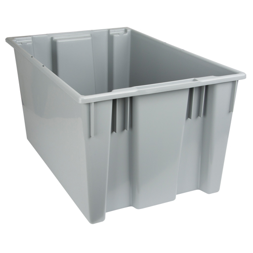 Stack & Nest Totes, 15" x 29.5" x 19.5", Grey Distribution Industrielle GC