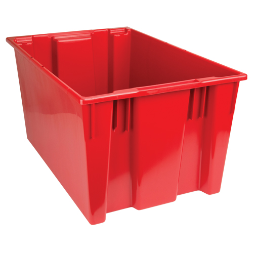 Stack & Nest Totes, 15" x 29.5" x 19.5", Red Distribution Industrielle GC