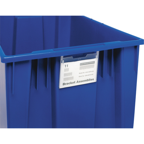 Label Holder for Stack & Nest Tote Distribution Industrielle GC