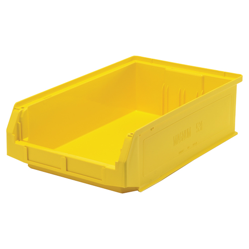 Giant Stacking Containers, 12.375" W x 19.75" D x 5.875" H, Yellow Distribution Industrielle GC