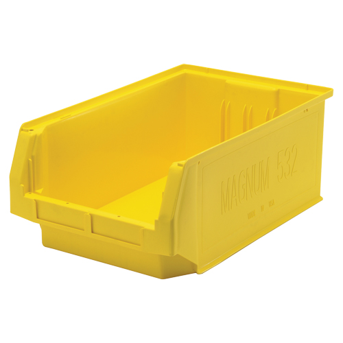 Contenants g&eacute;ants empilables, 12,375" la x 19,75" p x 7,875" h, Jaune Distribution Industrielle GC
