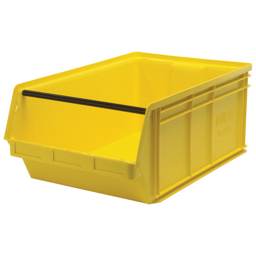 Contenants g&eacute;ants empilables, 18,375" la x 29" p x 11,875" h, Jaune Distribution Industrielle GC
