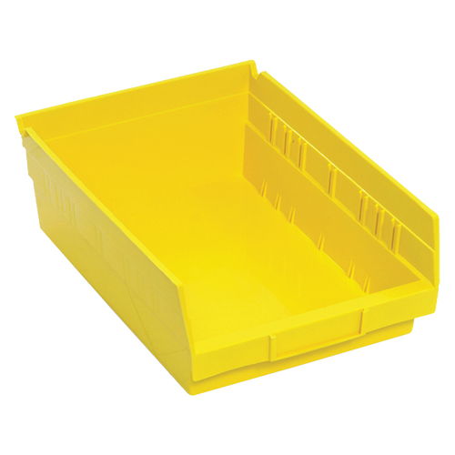 Bacs de rangement pour tablettes, 8-3/8" la x 4" H x 11-5/8" p, Jaune, Capacit&eacute; 30 lb Distribution Industrielle GC