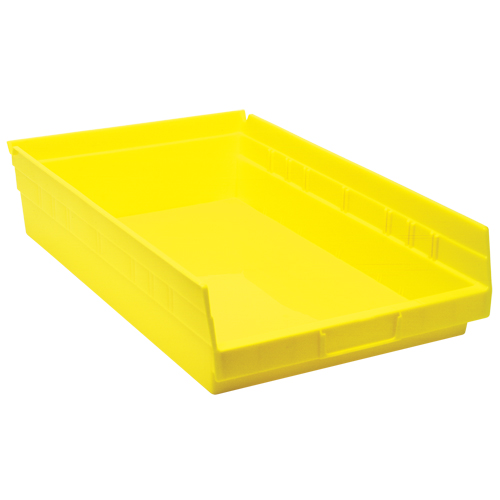 Shelf Bins, 11-1/8" W x 4" H x 17-7/8" D, Yellow, 40 lbs. Capacity Distribution Industrielle GC