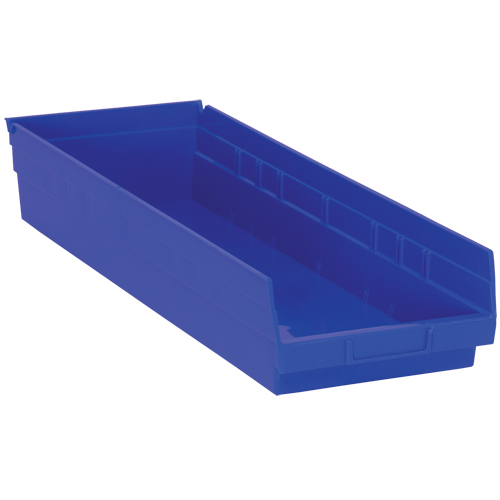 Shelf Bins, 8-3/8" W x 4" H x 23-5/8" D, Blue, 50 lbs. Capacity Distribution Industrielle GC