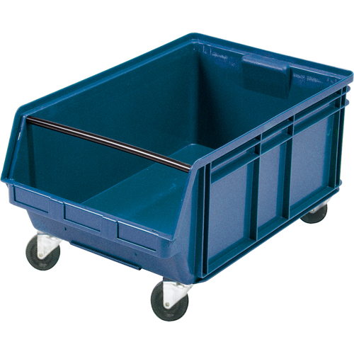 Bac g&eacute;ant empilable et mobile, 11-7/8" ha x 18-3/8" la x 29" p, Capacit&eacute; de 150 lb, Bleu Distribution Industrielle GC