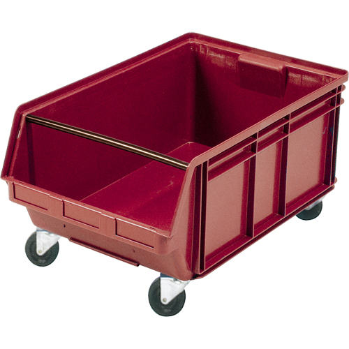 Mobile Giant Stacking Bin, 11-7/8" H x 18-3/8" W x 29" D, 150 lbs. Capacity, Red Distribution Industrielle GC