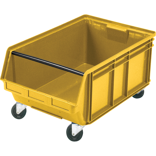 Bac g&eacute;ant empilable et mobile, 11-7/8" ha x 18-3/8" la x 29" p, Capacit&eacute; de 150 lb, Jaune Distribution Industrielle GC