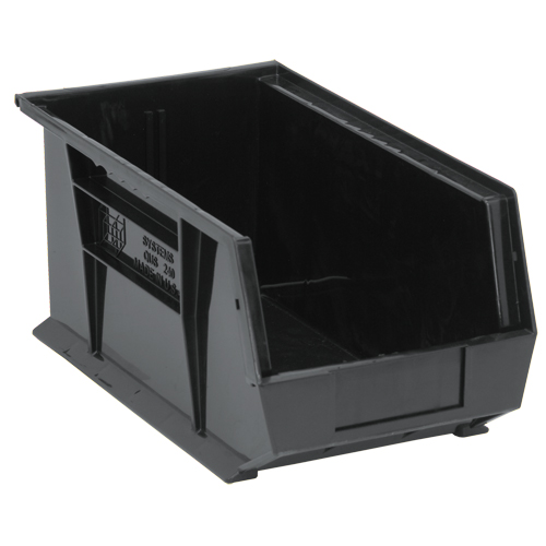 Bacs ultra empilable & suspendable, 8-1/4" la, 7" h x 14-3/4" p, Noir Distribution Industrielle GC