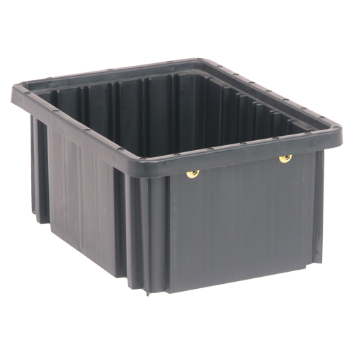Bacs divisibles conducteurs, Polypropyl&egrave;ne, 8-1/4" la x 10-7/8" p x 5" h, Noir Distribution Industrielle GC