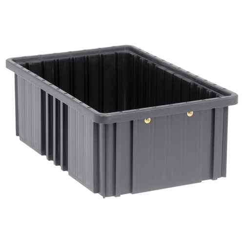 Bacs divisibles conducteurs, Polypropyl&egrave;ne, 10-7/8" la x 16-1/2" p x 6" h, Noir Distribution Industrielle GC