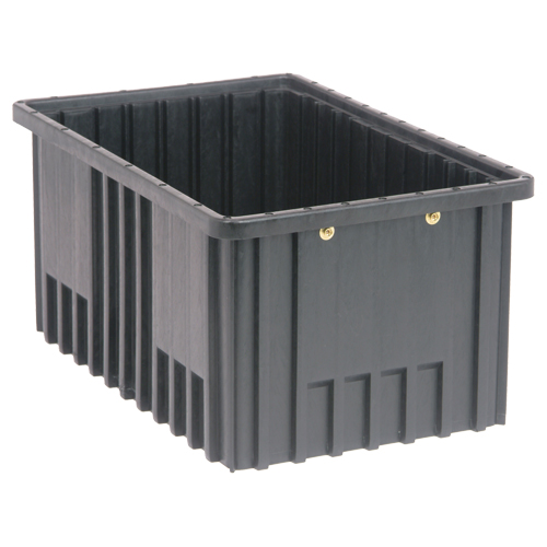 Bacs divisibles conducteurs, Polypropyl&egrave;ne, 10-7/8" la x 16-1/2" p x 8" h, Noir Distribution Industrielle GC