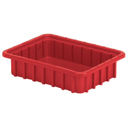 Divider Box&reg; Containers, Polyethylene, 22.4" W x 17.4" D x 5" H, Red Distribution Industrielle GC