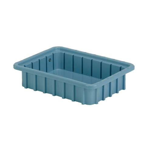 Divider Box&reg; Containers, Polyethylene, 10.8" W x 8.3" D x 2.5" H, Light Blue Distribution Industrielle GC