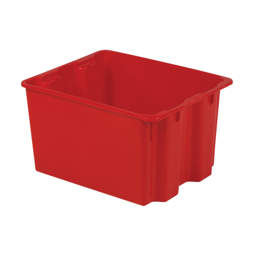 Contenants Stack-N-Nest Polylewton, 12" x 21" x 17", Rouge Distribution Industrielle GC
