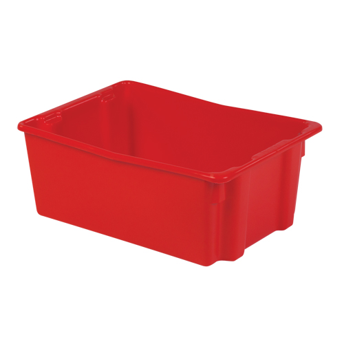 Contenants Stack-N-Nest Polylewton, 10,5" x 26,1" x 18,7", Rouge Distribution Industrielle GC