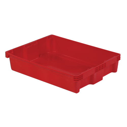 Contenants Stack-N-Nest Polylewton, 6,1" x 29,6" x 22,4", Rouge Distribution Industrielle GC